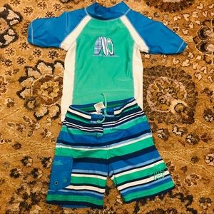 UV Skinz swimming shirt and shorts